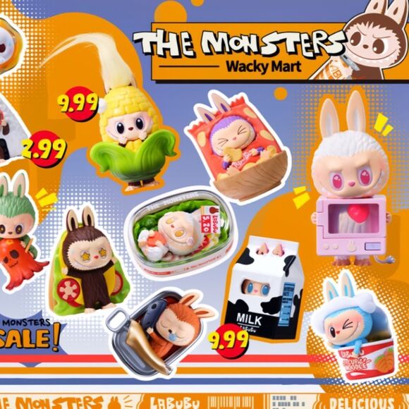 Pop Mart Wacky Mart The Monsters Figurine Cup Noodles - Picture 3 of 16